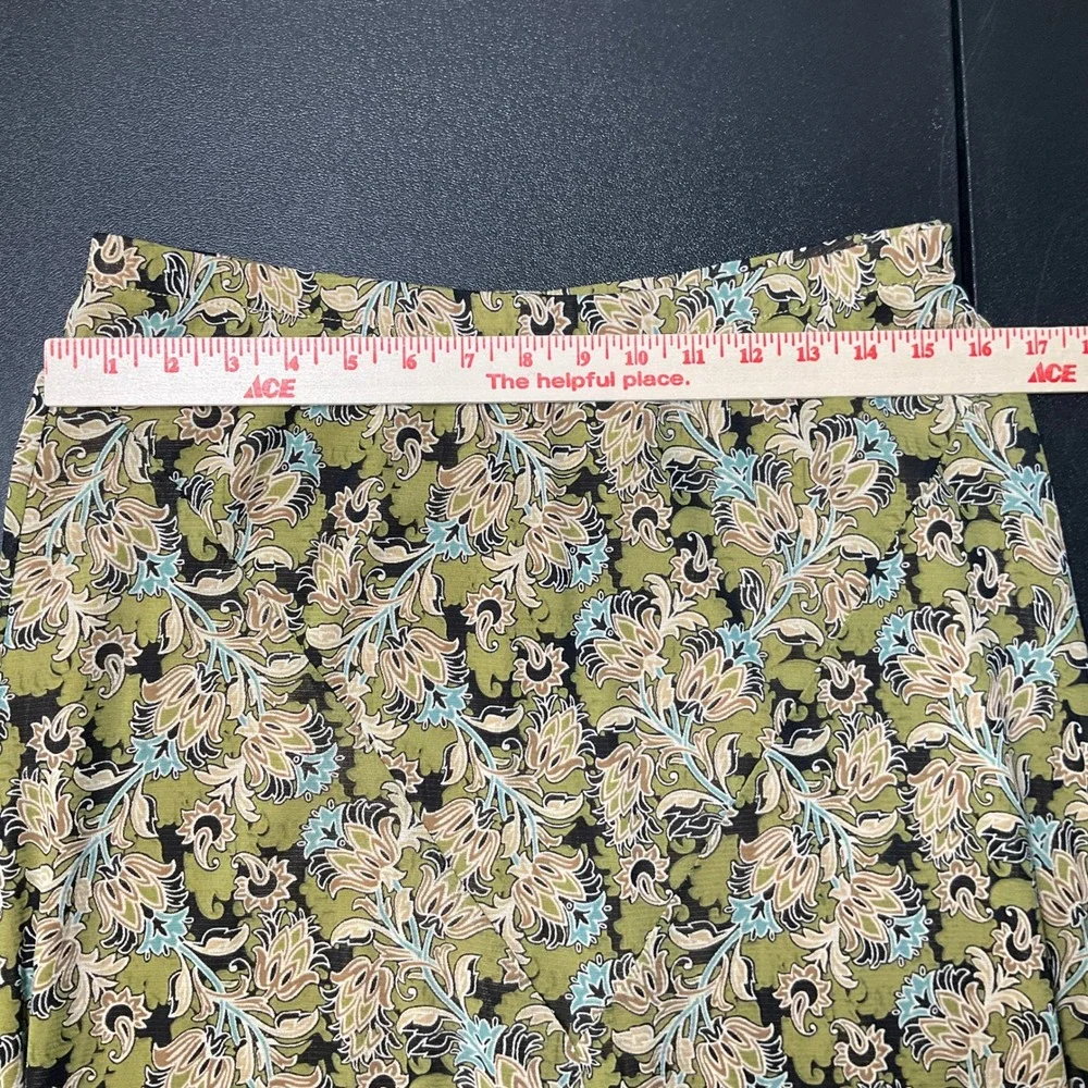 Emma James Floral Mesh Midi Skirt Women's‎ Sz M Lace Hem Gobincore Forest Fairy